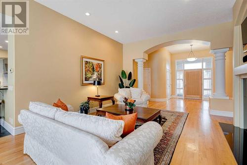 24 Schiller Crescent Nw, Calgary, AB - Indoor Photo Showing Living Room With Fireplace