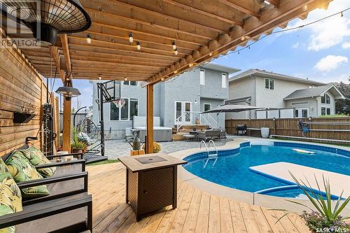 722 Brookhurst Lane, Saskatoon, SK - Outdoor With Deck Patio Veranda With Exterior