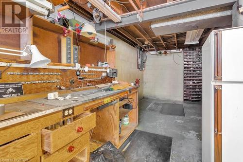 Basement with a workshop area - 133 Fairview Crescent, Woodstock, ON - Indoor Photo Showing Basement