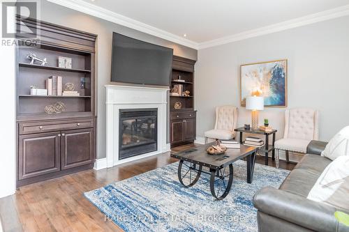 390 Barber Drive, Halton Hills, ON - Indoor Photo Showing Living Room With Fireplace