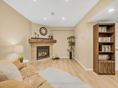 21 Colbourne Cres, Orangeville, ON - Indoor With Fireplace