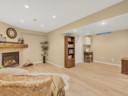 21 Colbourne Cres, Orangeville, ON - Indoor With Fireplace