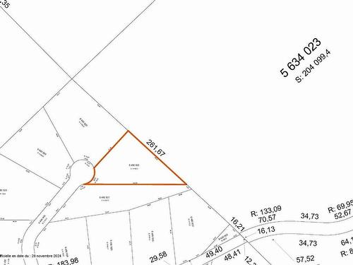 Plan (croquis) - Ch. Du Lac-Baribeau, Saint-Donat, QC 