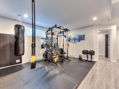 Exercise room - 317 Rue Du Noroît, Salaberry-De-Valleyfield, QC - Indoor Photo Showing Gym Room