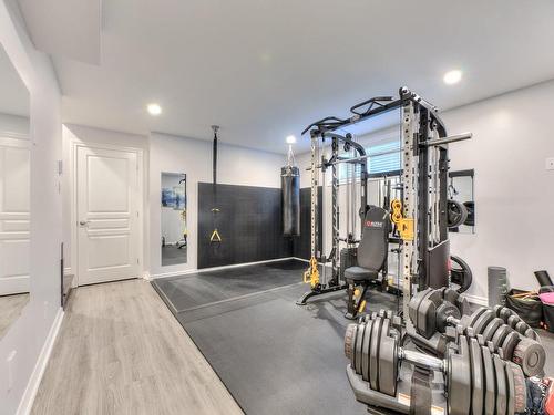 Exercise room - 317 Rue Du Noroît, Salaberry-De-Valleyfield, QC - Indoor Photo Showing Gym Room