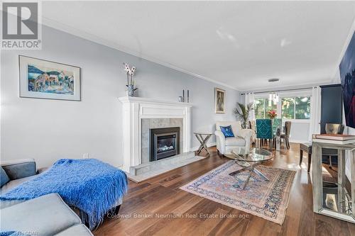 37 - 295 Water Street, Guelph (Old University), ON - Indoor Photo Showing Living Room With Fireplace