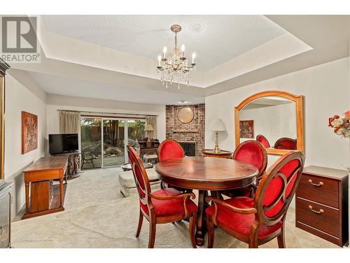 Formal dining space - 1995 Burtch Road Unit# 108, Kelowna, BC - Indoor Photo Showing Dining Room