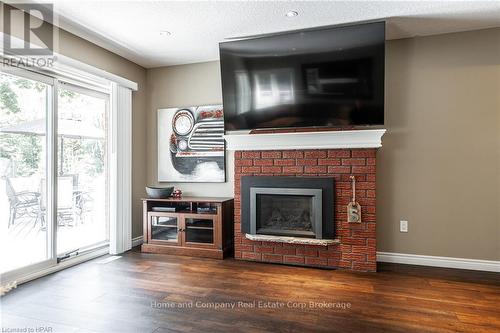 4920 Road 119 Road, Perth East (Ellice), ON - Indoor Photo Showing Living Room With Fireplace