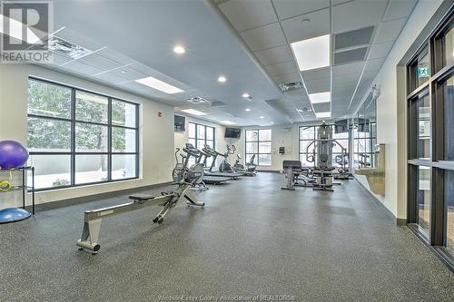 3817 Howard Avenue Unit# 214, Windsor, ON - Indoor Photo Showing Gym Room