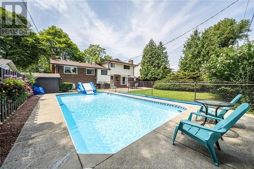 3240 St. Patrick'S Drive, Windsor, ON - Outdoor With In Ground Pool With Backyard