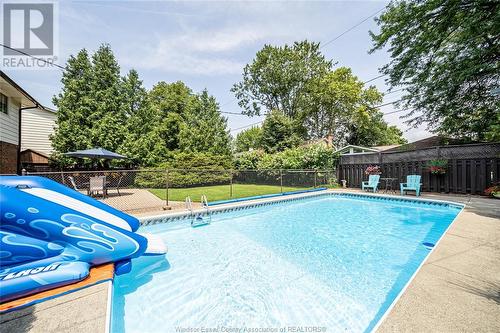 3240 St. Patrick'S Drive, Windsor, ON - Outdoor With In Ground Pool With Backyard