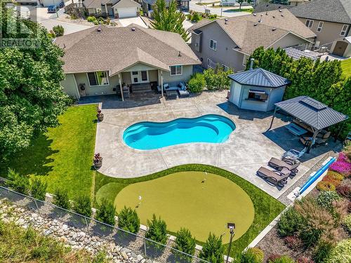 1492 Longley Crescent, Kelowna, BC - Outdoor With In Ground Pool