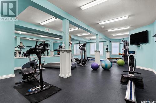 213 5303 Universal Crescent, Regina, SK - Indoor Photo Showing Gym Room