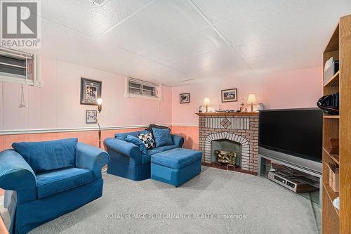 1253 Cobden Road, Ottawa, ON - Indoor Photo Showing Living Room With Fireplace