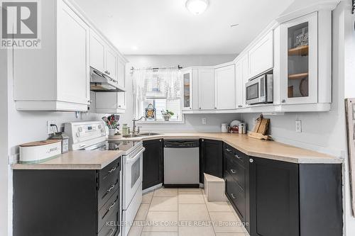 4097 Broughton Avenue, Niagara Falls (210 - Downtown), ON - Indoor Photo Showing Kitchen With Double Sink