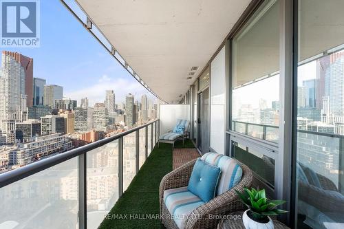 2512 - 1 Market Street, Toronto, ON - Outdoor With Balcony With Exterior