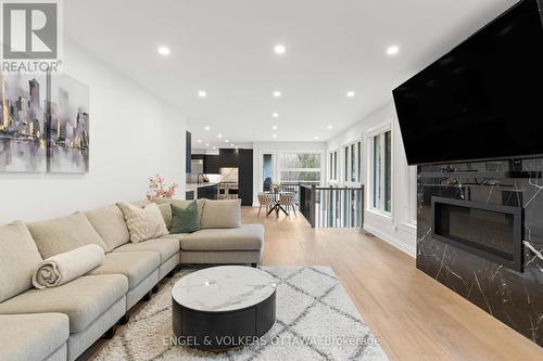 1108 Meadowshire Way, Ottawa, ON - Indoor Photo Showing Living Room With Fireplace