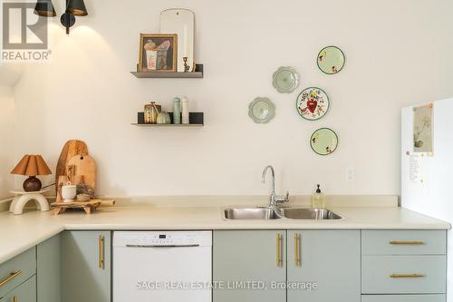 21 Churchill Avenue, Toronto, ON - Indoor Photo Showing Kitchen With Double Sink