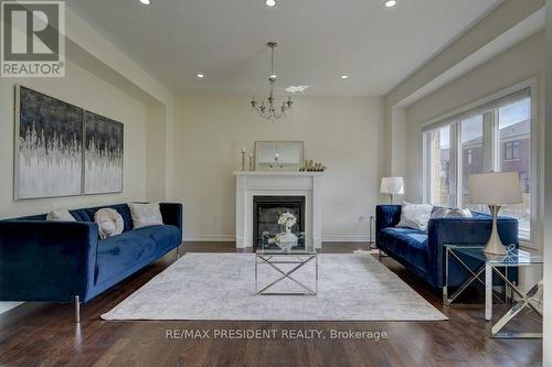 1303 Apollo Street, Oshawa, ON - Indoor Photo Showing Living Room With Fireplace