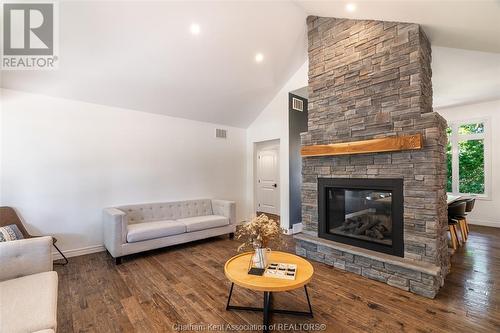 19448 Lagoon Road, Blenheim, ON - Indoor Photo Showing Living Room With Fireplace