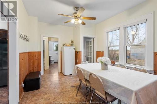 1625 Mersea Rd 6, Leamington, ON - Indoor Photo Showing Dining Room With Fireplace