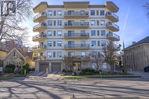 306 - 435 Colborne Street, London, ON - Outdoor With Balcony With Facade