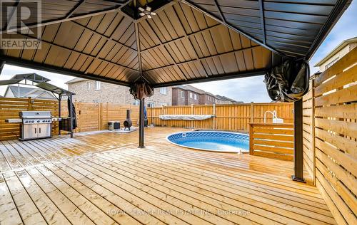 189 Douglas Kemp Crescent, Clarington (Bowmanville), ON - Outdoor With Above Ground Pool With Deck Patio Veranda With Exterior