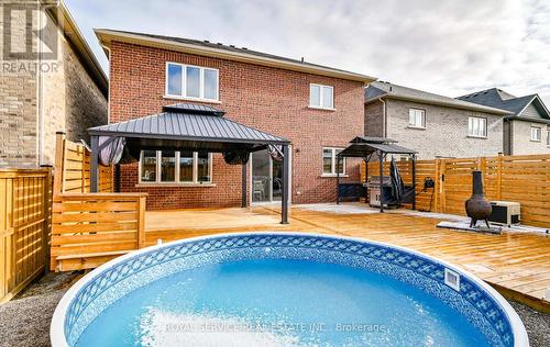 189 Douglas Kemp Crescent, Clarington (Bowmanville), ON - Outdoor With Above Ground Pool With Deck Patio Veranda With Exterior