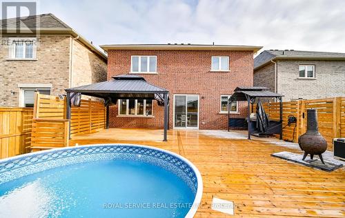 189 Douglas Kemp Crescent, Clarington (Bowmanville), ON - Outdoor With Above Ground Pool With Deck Patio Veranda With Exterior