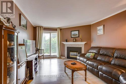 307 - 2228 Trafalgar Street, London, ON - Indoor Photo Showing Living Room With Fireplace