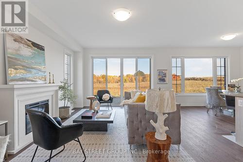 1056 Pisces Trail, Pickering, ON - Indoor Photo Showing Living Room With Fireplace