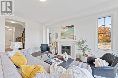 1056 Pisces Trail, Pickering, ON - Indoor Photo Showing Living Room With Fireplace