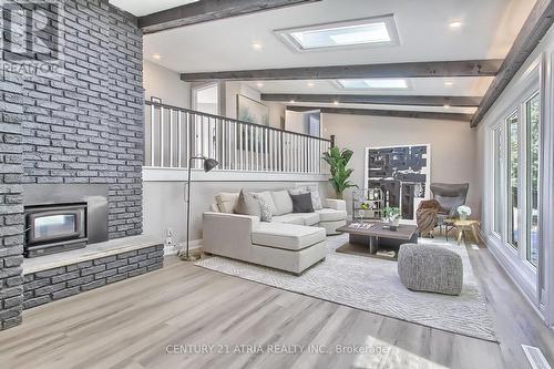 7580 16Th Side Road, King, ON - Indoor Photo Showing Living Room With Fireplace