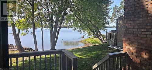 View of water from the private deck - 555 Main Street S Unit# 5, Callander, ON - Outdoor With Body Of Water