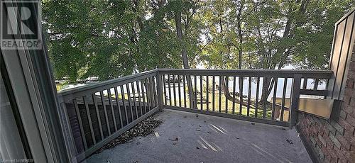 View from the Julliette deck from the Primary Bedroom - 555 Main Street S Unit# 5, Callander, ON - Outdoor With Exterior