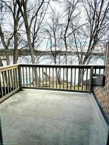 Julliette balcony off the Primary Bedroom featuring a water view - 555 Main Street S Unit# 5, Callander, ON - Outdoor With Deck Patio Veranda