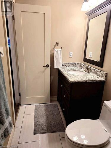 Bathroom with vanity and toilet - 555 Main Street S Unit# 5, Callander, ON - Indoor Photo Showing Bathroom