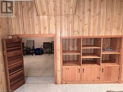 Built in storage unit in rec room - 