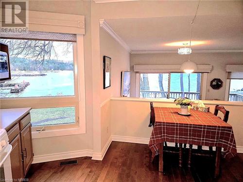 Eat-In-Kitchen with view of the lake - 555 Main Street S Unit# 5, Callander, ON - Indoor Photo Showing Dining Room