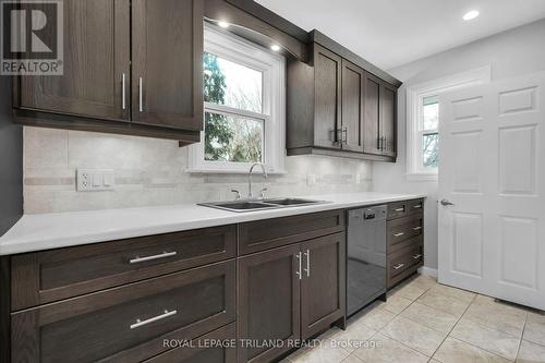 Main Level - Kitchen - 349 Malcolm Street, London, ON - Indoor Photo Showing Kitchen With Double Sink