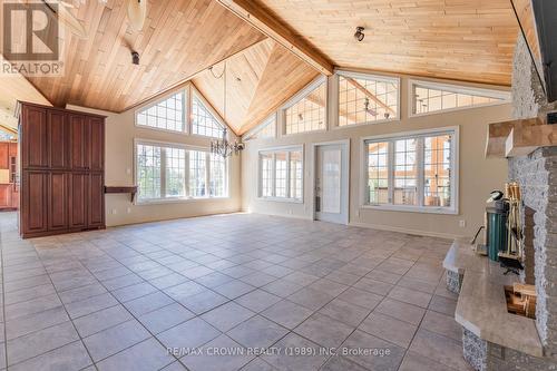 17 Park Avenue, Hearst, ON - Indoor Photo Showing Other Room With Fireplace