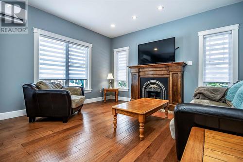 123 Masons Road, Avondale, NL - Indoor Photo Showing Living Room With Fireplace