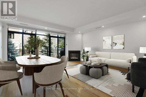 306 - 375 Lisgar Street, Ottawa, ON - Indoor Photo Showing Living Room With Fireplace