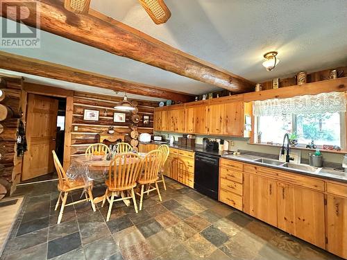 4050 Spokin Lake Road, 150 Mile House, BC - Indoor Photo Showing Kitchen With Double Sink