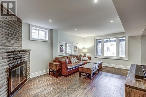 106 Wimbleton Road, Toronto, ON - Indoor Photo Showing Living Room With Fireplace