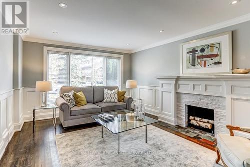 106 Wimbleton Road, Toronto, ON - Indoor Photo Showing Living Room With Fireplace