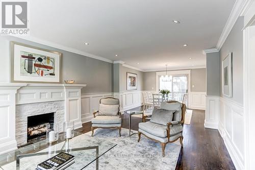 106 Wimbleton Road, Toronto, ON - Indoor Photo Showing Living Room With Fireplace