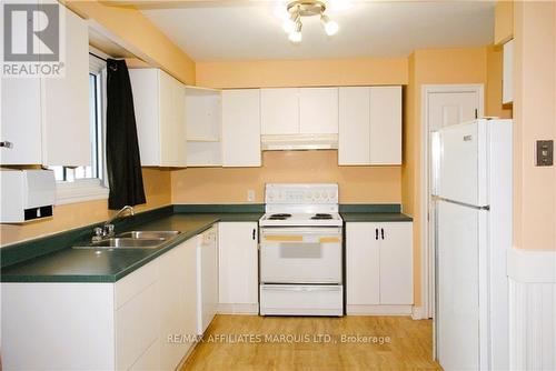 1416 Churchill Street, Cornwall, ON - Indoor Photo Showing Kitchen With Double Sink