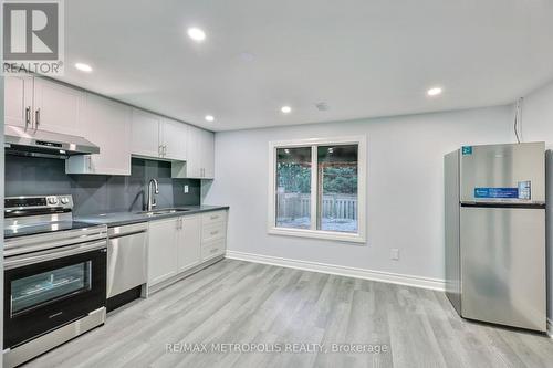 Bsmt - 87 Knotty Pine Drive, Whitby, ON - Indoor Photo Showing Kitchen With Stainless Steel Kitchen