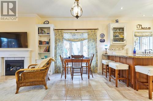 78 Country Estates Drive, Scugog (Port Perry), ON - Indoor Photo Showing Dining Room With Fireplace